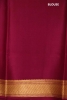 Grand Zari Checks Zari Butta Finest Pure Mysore Crepe Silk Saree 